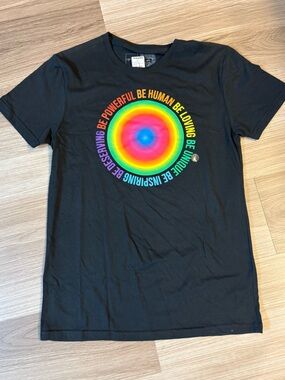 Black Phluid Project Unisex Graphic Tee - rainbow affirmations small